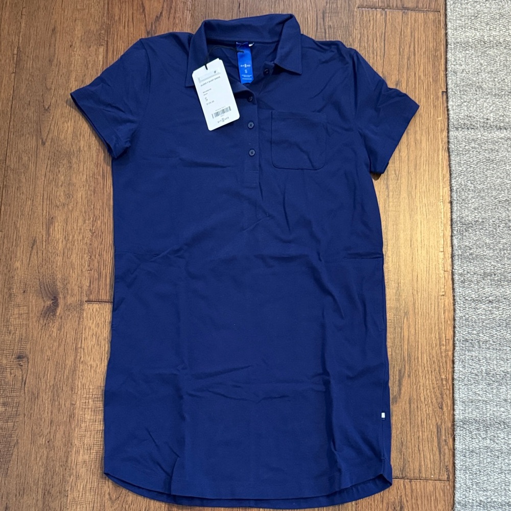 Kit and Ace Navy Blue Polo Dress